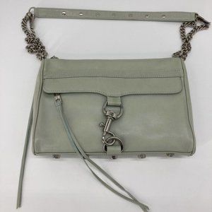 Rebecca Minkoff Sage Green Leather Shoulder Bag - image 1